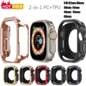 TPU +PC 錶殼兼容 Apple Watch Series 11 10 9 8 7 SE 6 5 4 Ultra 3