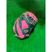 日本進口rawlings 棒球手套捕手綠粉配