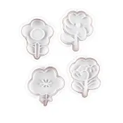 【和風烤模】按壓式花朵造型餅乾模具4入(收涎餅乾 壓花 壓模 切模 手工 翻糖 蛋糕 巧克力 烘焙用具)