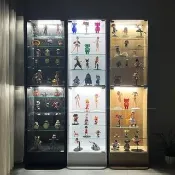 【BuyJM】台灣製低甲醛高180公分十層玻璃展示櫃 附磁吸式LED燈條(櫃子  模型櫃 公仔櫃 鞋櫃 收納櫃 GK)