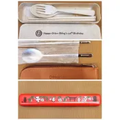 【全新｜便宜出清】環保餐具組 小麥秸桿餐具三件組 Global Mall不銹鋼餐具兩件組 熊貓環保筷收納盒組