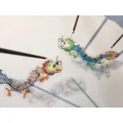 皮影戲偶DIY材料【龍戲偶】文創
