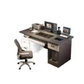 (店+)簡約家用電腦書桌帶抽屜學生寫字桌辦公桌椅IKEA風 MLDD251230YY