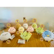 小花的店  角落生物/角落小夥伴/藍企鵝/包袱/小草/炸豬排/白灰塵/綠企鵝娃娃/黃粉圓/白熊/絨毛娃娃日本進口/正版