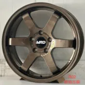 【超前輪業】R02 璇壓輕量化 17吋鋁圈 4孔100 5孔114.3 5孔100 琥珀古銅 7J ET40