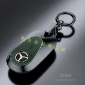 賓士 benz 汽車遙控器鑰匙套E級C級S級 a200l gle glb glc260 e300l W2066鑰匙殼包扣