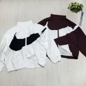 iShoes正品 Nike NSW 女款 大勾 大LOGO 立領 風衣 外套 HV4108-100 HV4108-652