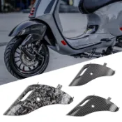 全場免運/適用VESPA 衝刺 春天150 水轉印 前土除飾蓋 前減震護蓋