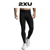 【2XU】男 透氣網布 吸濕排汗 內搭壓縮褲(黑色)
