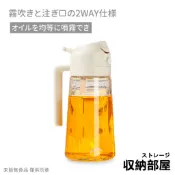 台灣現貨 噴倒兩用 油壺 470ml 噴油瓶 玻璃油壺 油罐 噴霧瓶 油瓶 玻璃油瓶 調味瓶 醬油瓶 醬油罐 收納部屋