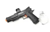 請勿下標必需先露露通詢問:單槍只要500元加郵費90元):M1911 斯柯迪 SKD 超高射速電動水彈槍