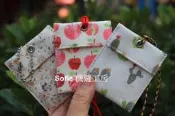 Sofie 機縫工房【仙人掌 香甜蘋果 小野菊】香火袋 項鍊平安符袋 五色線護身符袋 手工符令袋 手作符咒袋 進香結緣品