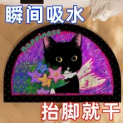 ✨免運出貨🎉法式浴室吸水地墊入戶門衛生間半圓臥室門廳耐磨吸水出浴不溼地