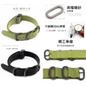 錶帶屋 『特製』19mm 21mm 23mm 極致厚實不銹鋼錶圈五黑環尼龍錶帶配浪鬼水鬼王