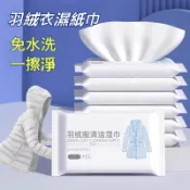 台灣出貨✨日本羽絨衣清潔濕巾 羽絨服清潔 免水洗 濕巾 去污漬 洗衣神器 免稅幹洗 衣物清潔 去漬 油漬汗漬 濕紙巾