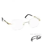 【Flair】德國芙萊爾 永恆藝術編織框光學眼鏡(金黑) - FR9134-100
