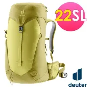 【德國 Deuter】女 健行登山背包-網架式 22L AC LITE/自行車背包 休閒運動背包_黃綠_3420724