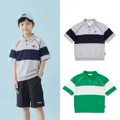 【FILA】KIDS 童裝 吸濕排汗機能上衣 短袖上衣 POLO衫(任選)