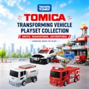 Tomica 工作變形基地 加油站 消防局 警察車 場景玩具 可選款