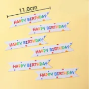 🌸台灣現貨🌸 生日快樂小插旗🎂彩色圓點點(6入) 旗幟 DIY生日插牌 格紋小卡 杯子蛋糕/外燴甜點/生日甜點裝飾品