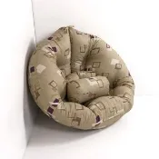 【台客嚴選】格紋北歐風多用途包覆型記憶懶骨頭(懶骨頭 和室椅 懶人沙發 和室墊)