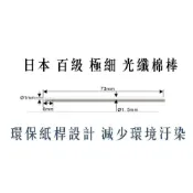 (店+)日本 百級 1mm極細頭 25支 LC型光纖超細紙棒棉棒 工業棉棒 插孔棉籤 無塵擦拭棒【伊豆無塵室耗材】