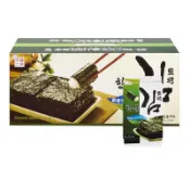 免運(購買最新效期 優惠中)韓味不二鹽烤海苔 5公克36包入 韓國鹽烤海苔禮盒好事多海苔海苔禮盒 Costco好市多