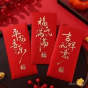 2026燙金紅包春節壓歲書法新年個性高檔通用創意利是封紅包可定製