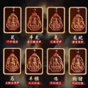 🌟在台出貨🌟老桃木守護神項鍊十二生肖本命佛護身符吊墜禮品木雕男女掛件平安 平安符 香火袋 無事牌 護身符 招財 保平