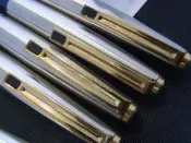 德國俾斯麥BISMARCK 165 金夾鋼筆F尖(非派克西華百樂寫樂萬寶龍百利金)輕微鏽斑筆夾