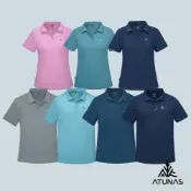  【ATUNAS 歐都納】男女款排汗透氣短袖POLO衫/透氣/排汗/抗UV/戶外休閒/多色任選