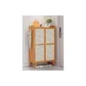 (店+)窄邊鞋櫃 玄關鞋櫃 塑藤鞋架 大容量防塵簡易鞋子日式收納櫃走廊過道入戶玄關一體