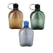 【NALGENE】Nalgene水壺 OASIS 軍式水壺 1000ml 棕色/綠色/煙霧灰(馬布谷戶外)