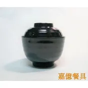 ~嘉億餐具~全新 台灣製美耐皿3022碗組黑紅 味噌湯碗小湯碗附餐湯碗蓋碗營業開店餐具日式料理