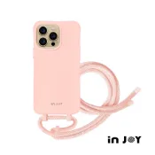 INJOY｜iPhone 17/16/15/14/13/SE3 可拆式 Urban Basic 櫻花粉 背繩防摔殼