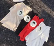 FINDSENSE服飾 FINDSENSE品牌 日系 男 時尚潮流 休閒 特色人頭像印花圖案 短袖T恤 圖案T