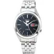 (店+)【SEIKO 精工】【柒號本舖】SEIKO日系精工5號機械男錶-黑 / SNKL23J1 日本版