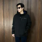 美國百分百【全新真品】Tommy Hilfiger 防風外套 連帽 TH 外套 保暖 內鋪棉 logo 夾克 黑色 CY70