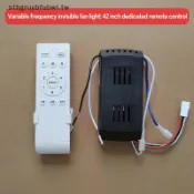 Sthgruybfubwl 靜音低壓吊扇遙控器帶 6 速接收器套裝適用於客廳臥室節能操作 TW