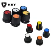 10 件裝 AG2 AG3 WH148 旋鈕電位器帽子 AG2 型塑料旋鈕梅花手柄 15X17mm 開關帽