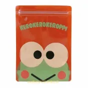asdfkitty可愛家精品店 asdfkitty可愛家☆大眼蛙有厚度夾鏈袋4入-夾鍊袋/兒童口罩收納袋/文具袋/化妝袋/盥洗用品袋/藥品袋-日本製