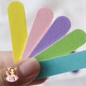 Q版女孩❤️專業美甲師專用 彩色迷你指甲銼 美甲 拋光 拋磨 打磨 卸甲 海綿拋 指甲磨砂條 磨棒 拋光條砂