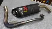 HONDA MSX125 Akrapovic鈦合金全段蠍子管(卡夢尾段+鈦合金前段)13-15