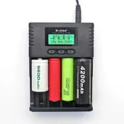 ''微利良品'' Soshine液晶顯示 H4 可選充電電流 顯示充入容量 四通道 4槽 鋰電池/磷酸鐵鋰/鎳氫/全兼容