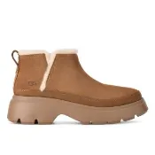 【UGG】雪靴 女鞋 靴子 女靴 厚底靴 真皮 Calimuze Ultra Mini Slip On栗子棕 UG1174495CHE