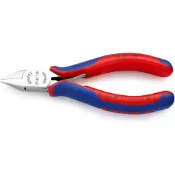 (店+)【knipex K牌】KNIPEX 77 42 130雙料舒適手柄精密電子斜口鉗(帶自動復位)