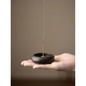 🔥桃園出貨 迷你香爐 黑檀 酸枝木 家用 室內 線香座 茶桌 點香器 多孔 香插 圓形 線香爐 禪意風 淨香爐 小盤香爐