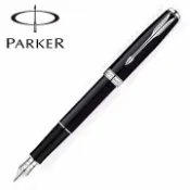 PARKER 派克 《  商籟麗雅黑銀夾 鋼筆》