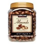 【Costco好市多】科克蘭 杏仁巧克力 1.36公斤 Kirkland Signature Milk Chocolate Almonds 1.36kg