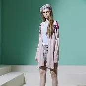 【iROO】小香風花紗毛尼短褲